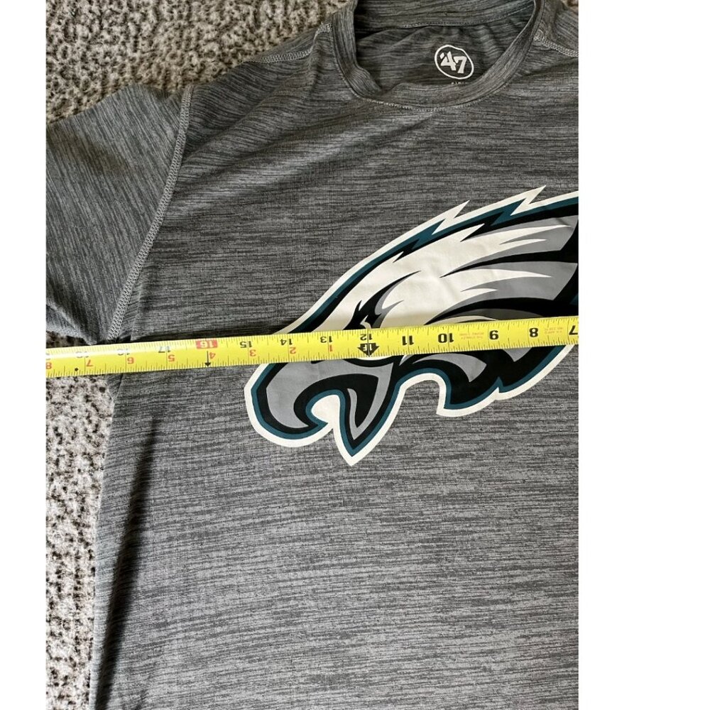 Philadelphia Eagles ‘47 Brand Gray T Shirt Small NFL Football Logo Graphic Tee - Picture 6 of 7